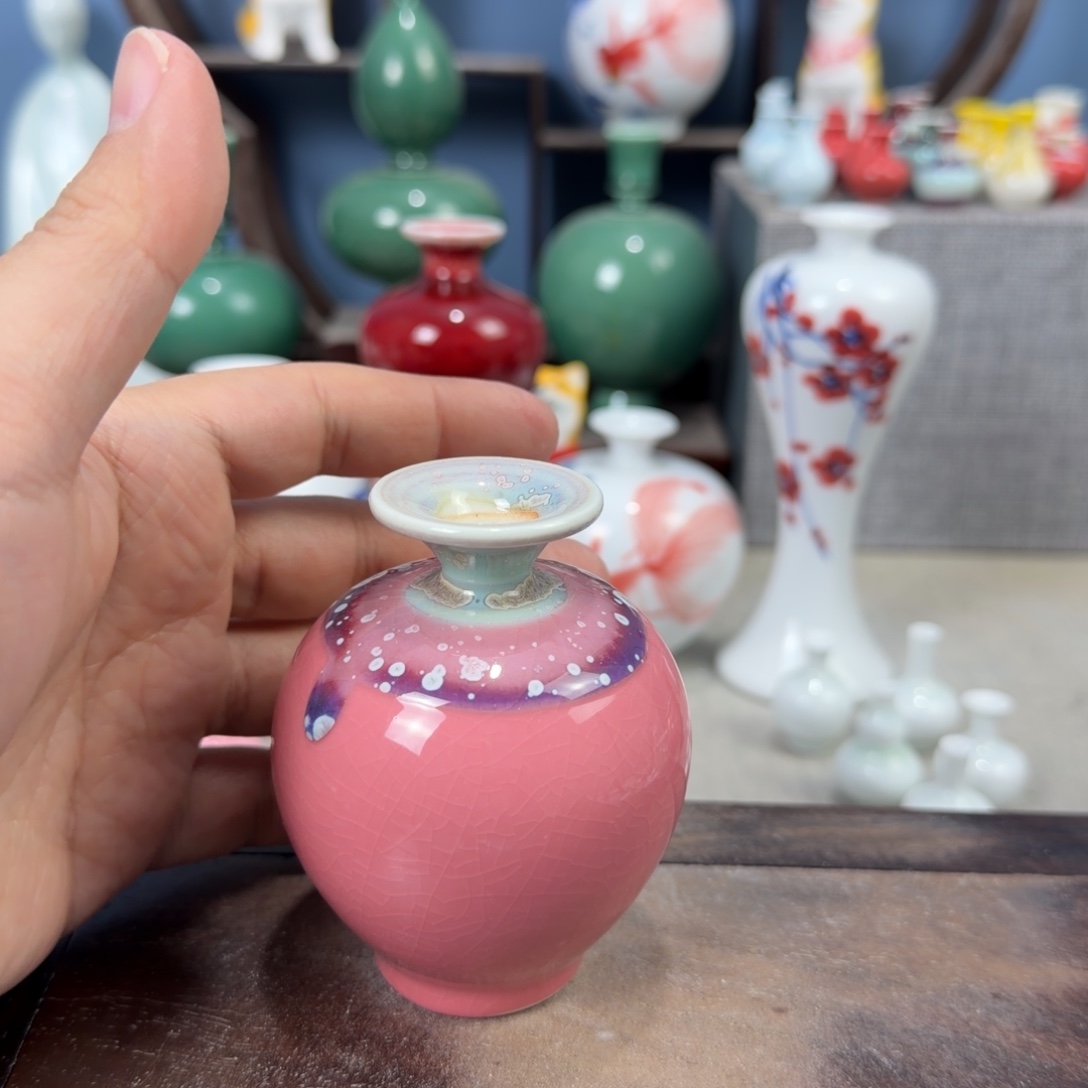 陶瓷手工小花器摆件