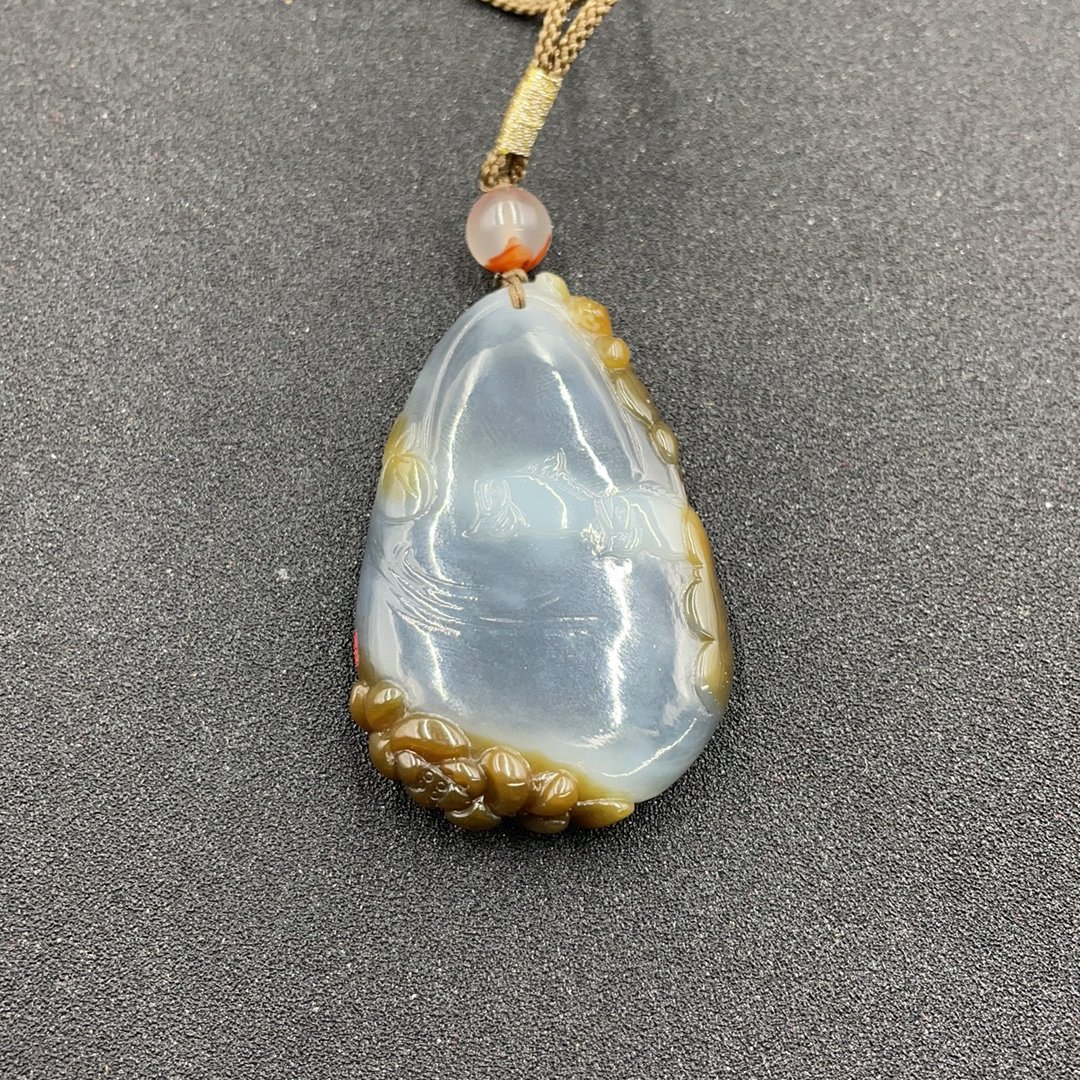 BY0207FLPC249 和田玉连年有余