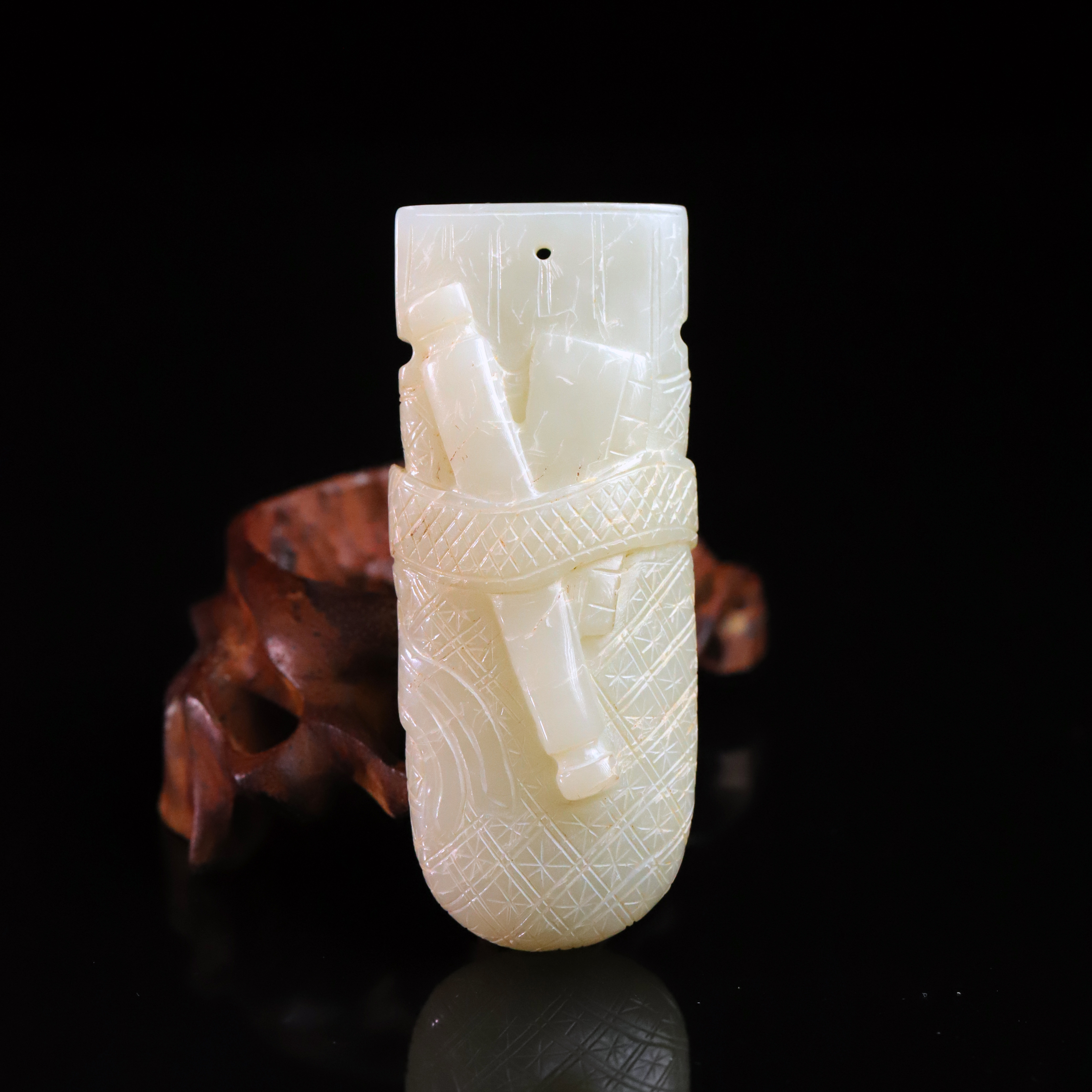 明代和田玉琴棋书画-NX