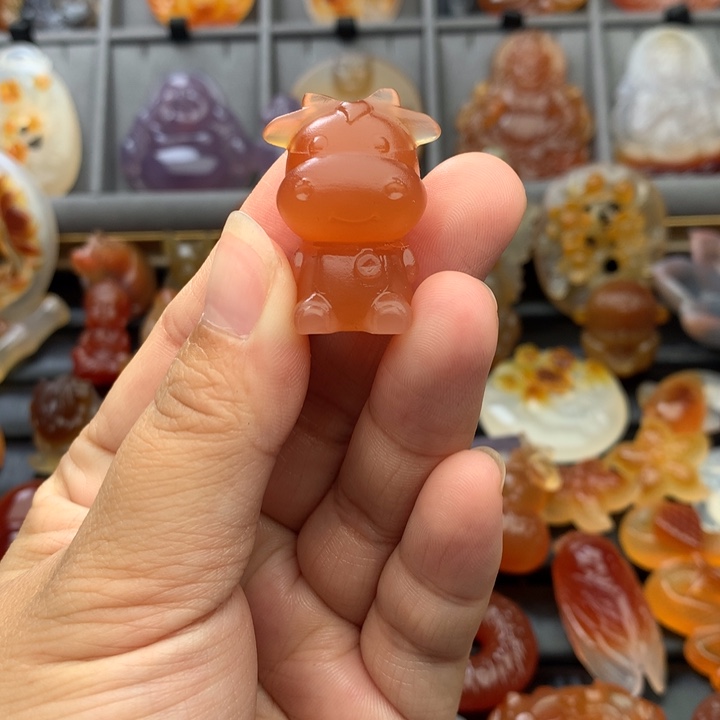 小***熊玛瑙/玉髓未镶嵌颈饰