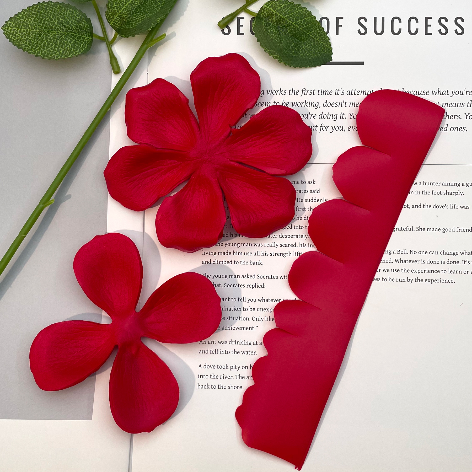 【香皂花花瓣】仿真花配件红色玫瑰手工DIY材料肥皂花瓣节日花朵