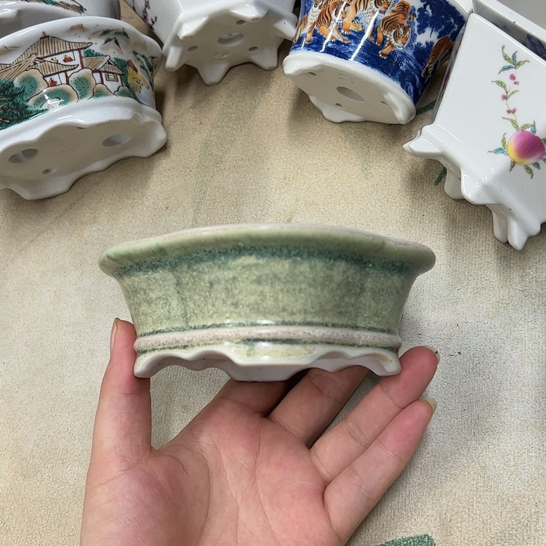紫砂花盆255号瑕疵13/12/4cm