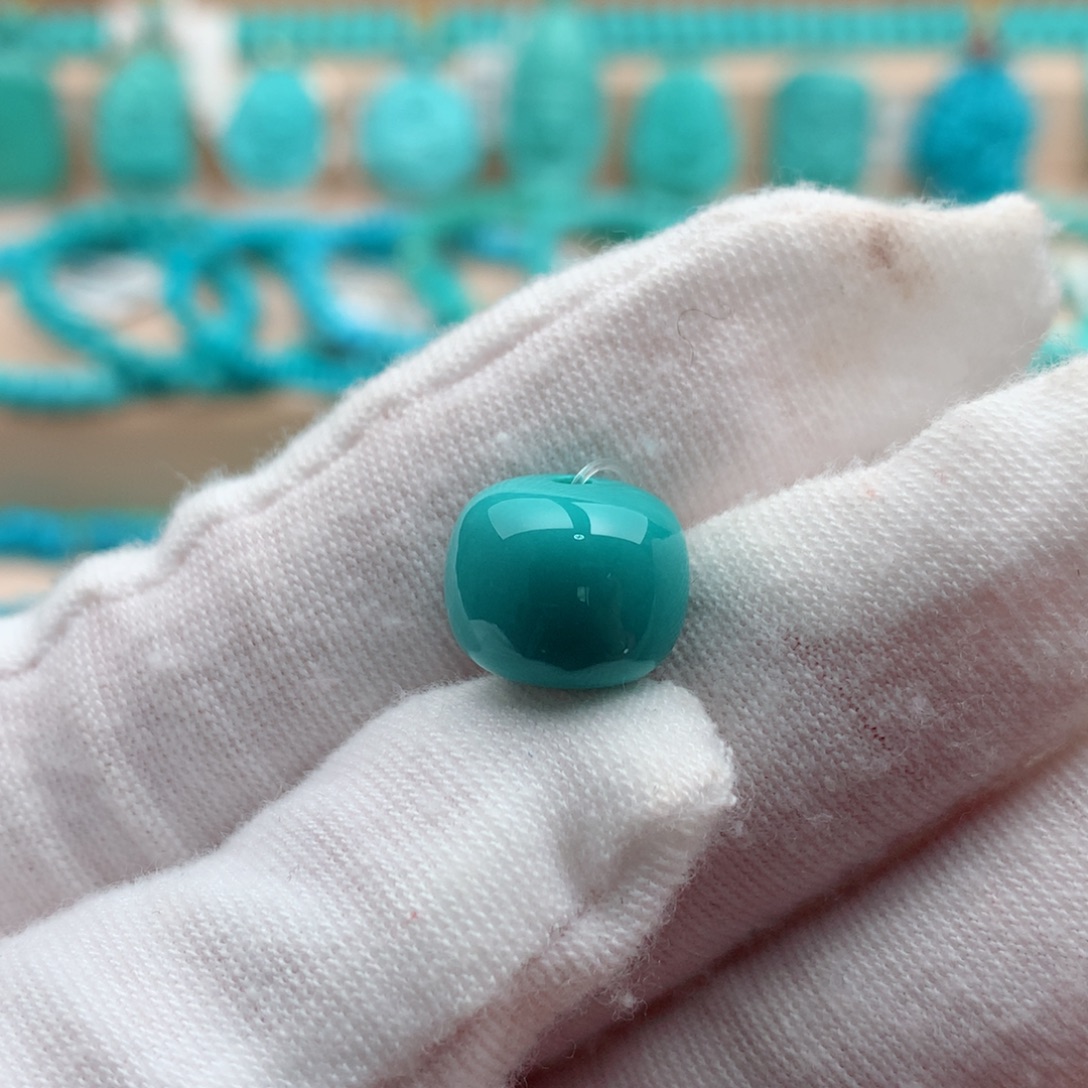 绿松石未镶嵌珠宝奇石11.6mm