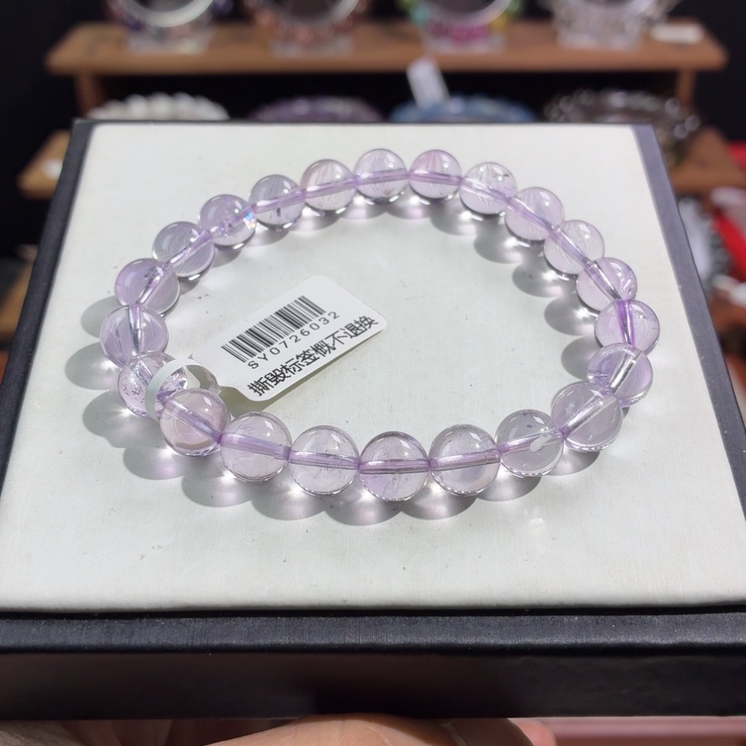 手串水晶未镶嵌8.8m玻紫