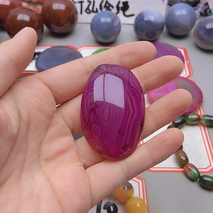 【闪购商品】玛瑙/玉髓足铂镶嵌珠宝半成品✺****
