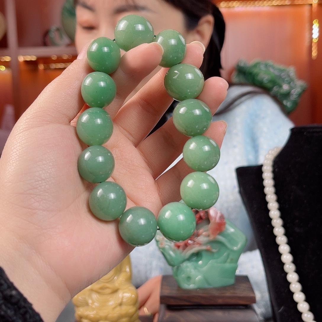 密玉（石英质玉）手串未镶嵌