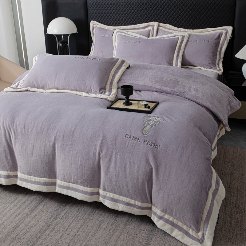 【云尚织梦】A类高奢云绒四件套13斤大高货不掉毛0静电加厚加绒轻奢