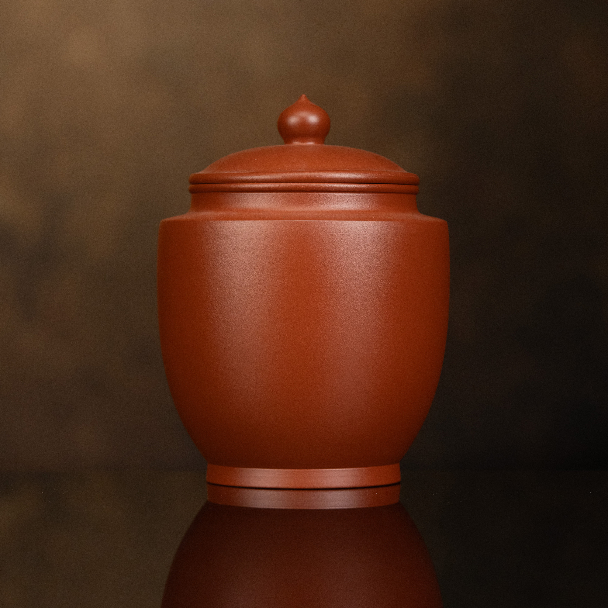 【利贞l将军茶叶罐】原矿朱泥高20cm手工制茶叶罐茶具CHTY