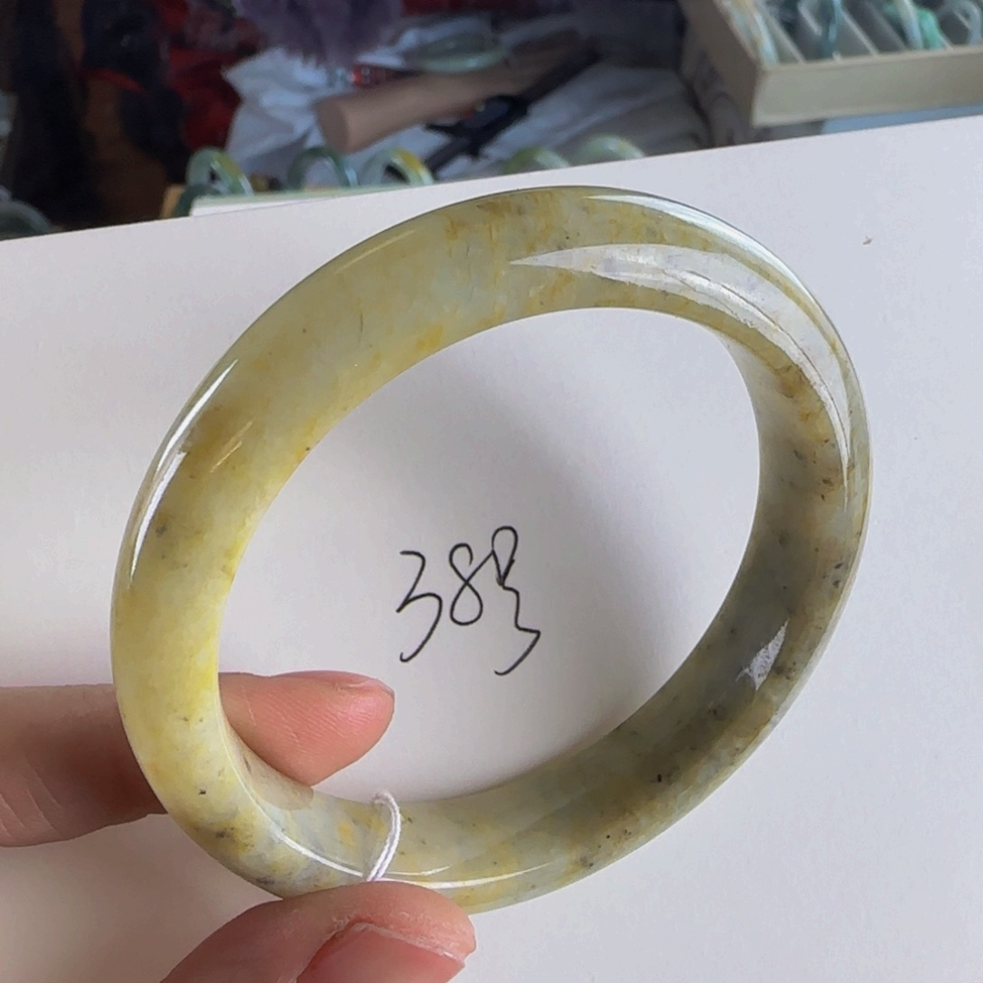 翡翠手镯未镶嵌老坑57圈