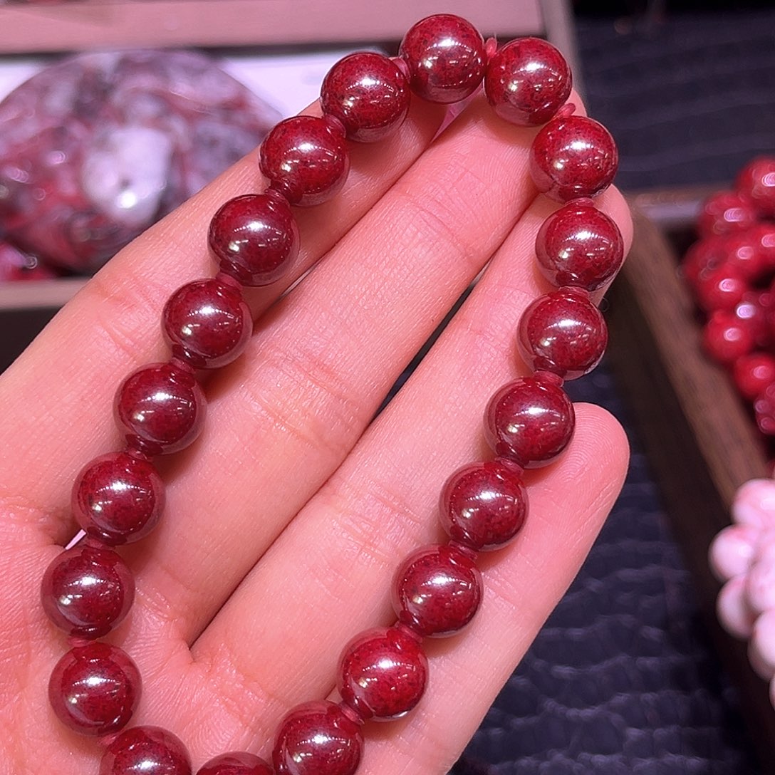 天然辰砂暖玉de原矿至纯