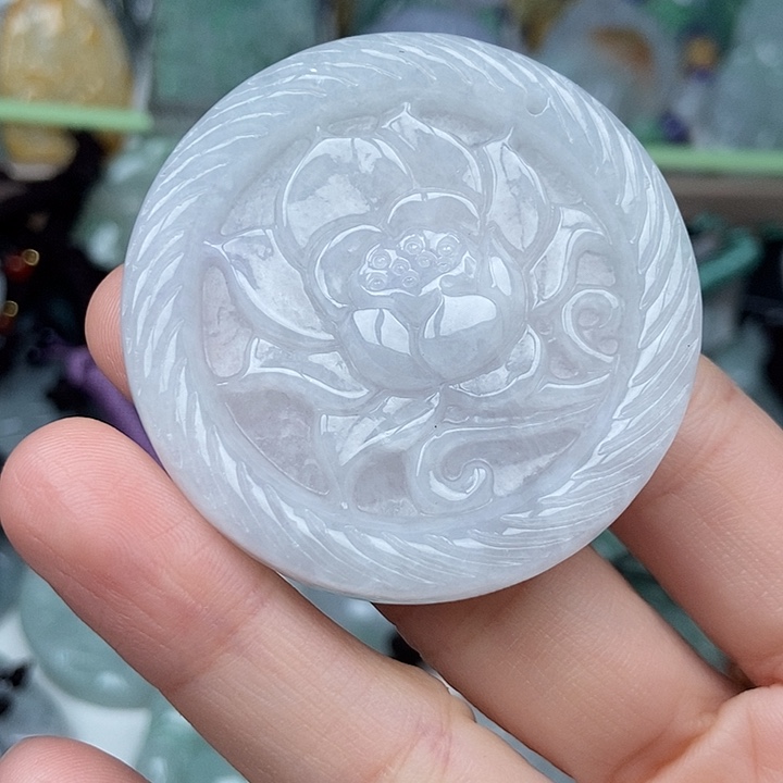 翡翠未镶嵌颈饰翡翠双面