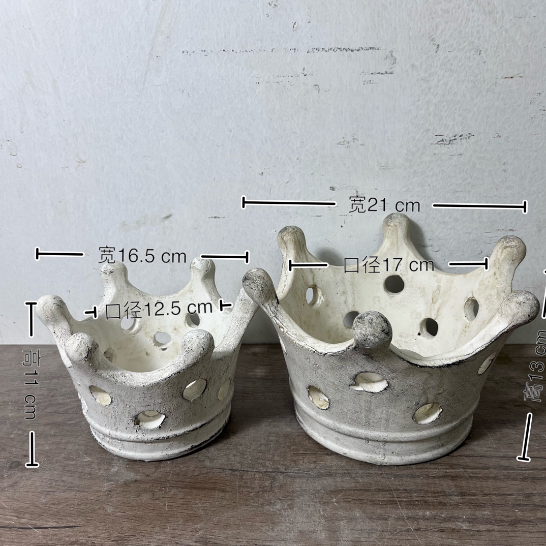 皇冠造型陶制花盆