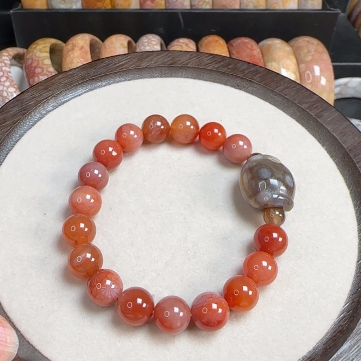 硅化玉手链未镶嵌