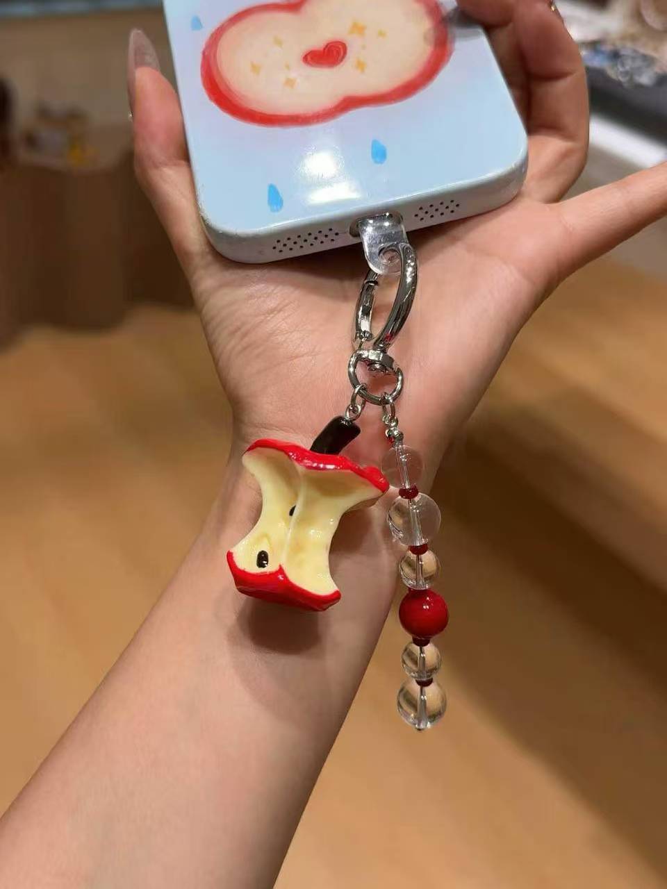 【苹果核提溜】潮玩手机壳挂件DIY饰品挂饰创意个性ins手机链
