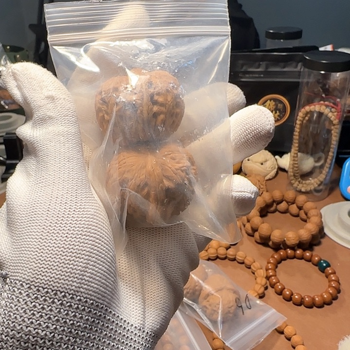 猴头核桃把件核桃