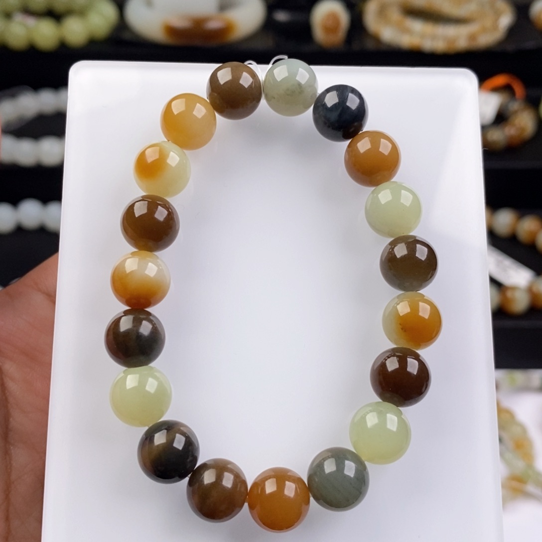 和田玉手串未镶嵌