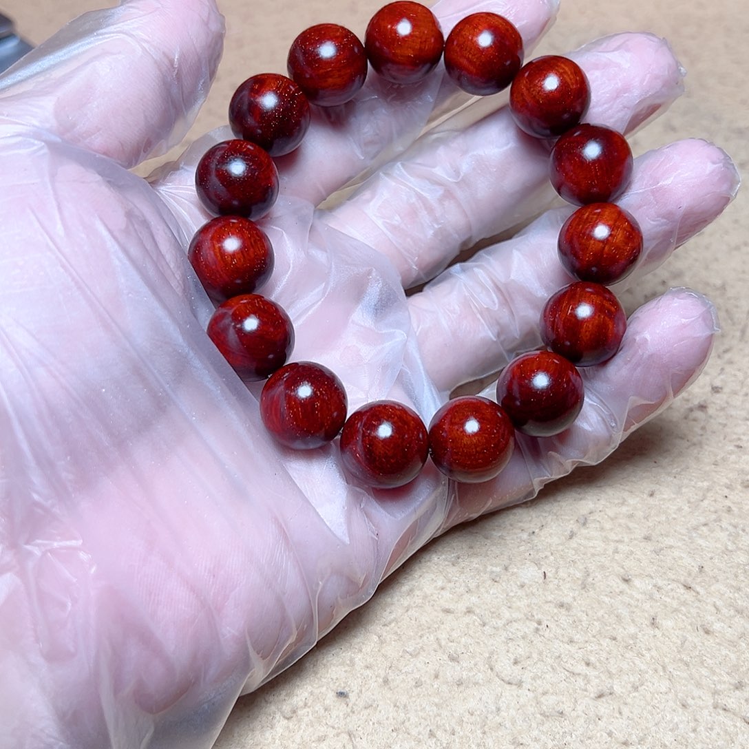 手串/手链小叶紫檀1.5龙鳞金星