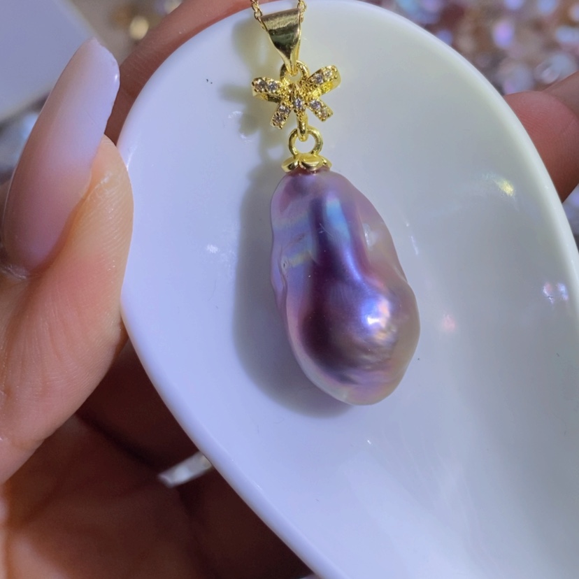 【闪购商品】淡水珍珠天然珍珠（微瑕）合金