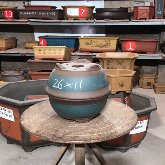 紫砂紫砂花盆包邮