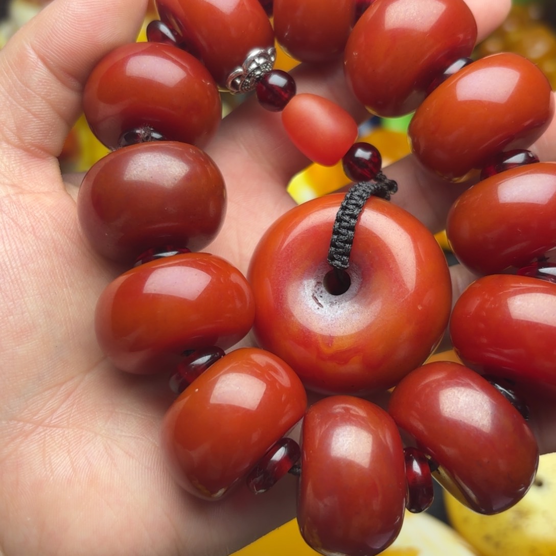 未镶嵌琥珀手链蜜蜡