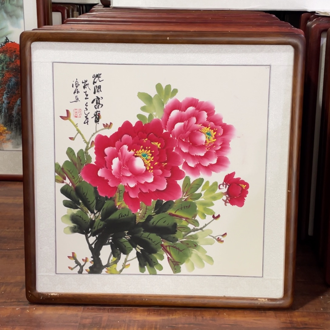 国画带框尺寸63*63厘米