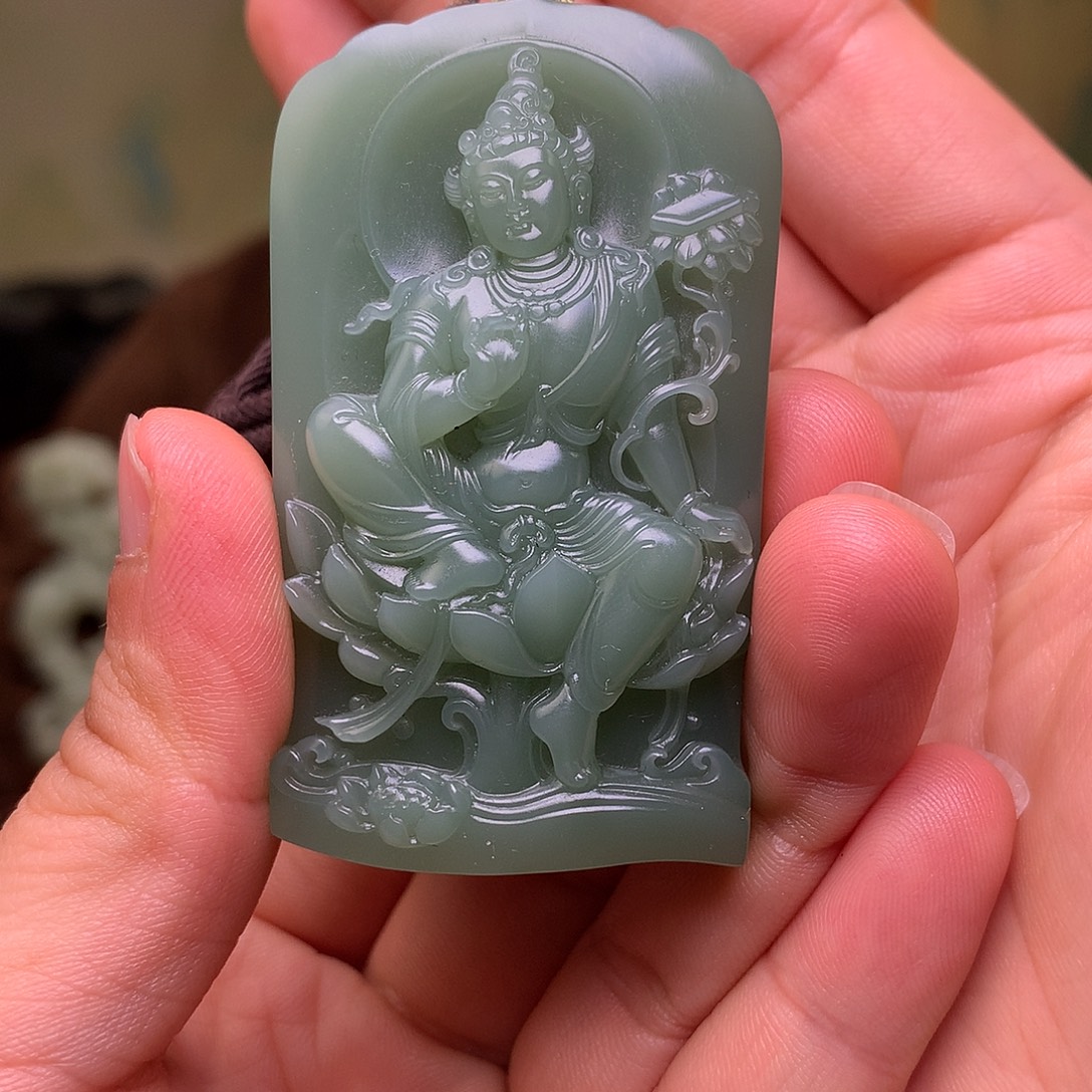 和田玉未镶嵌挂件