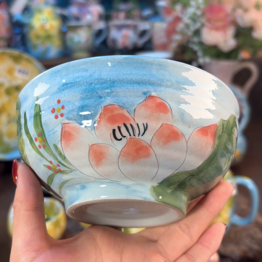 景德镇手绘高温釉下彩陶瓷茶具