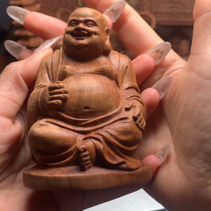 檀香木把件蓝**云老山檀木