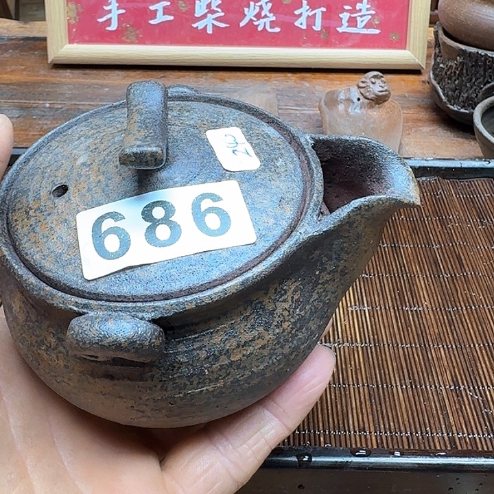纯手工制作粗陶茶具