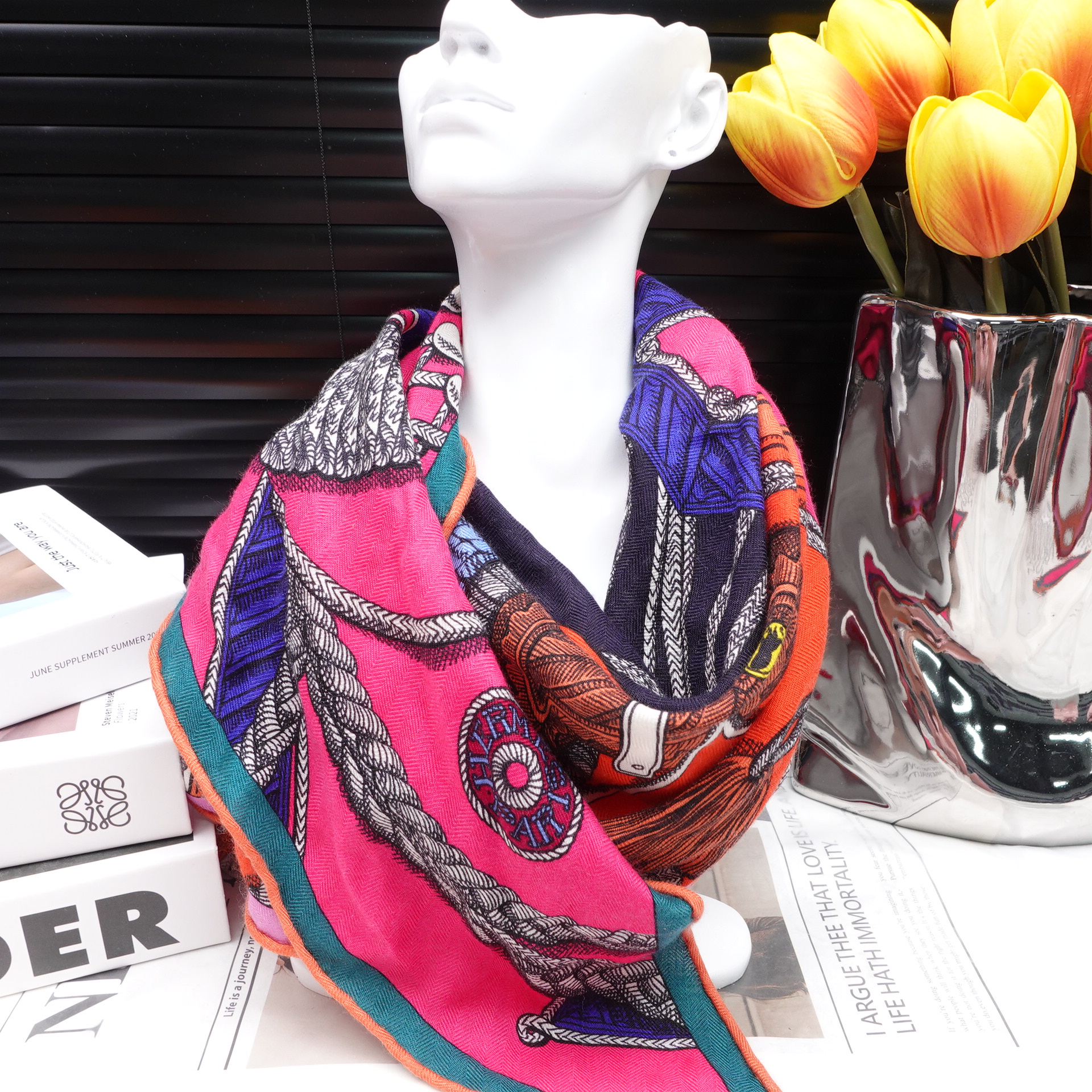 99新 Hermes/爱马仕 围巾/T10169177