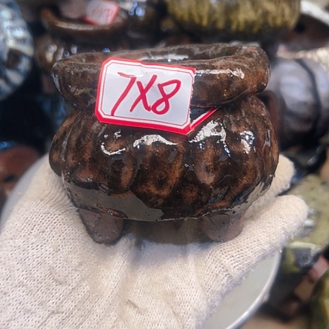 粗陶花盆手工花盆