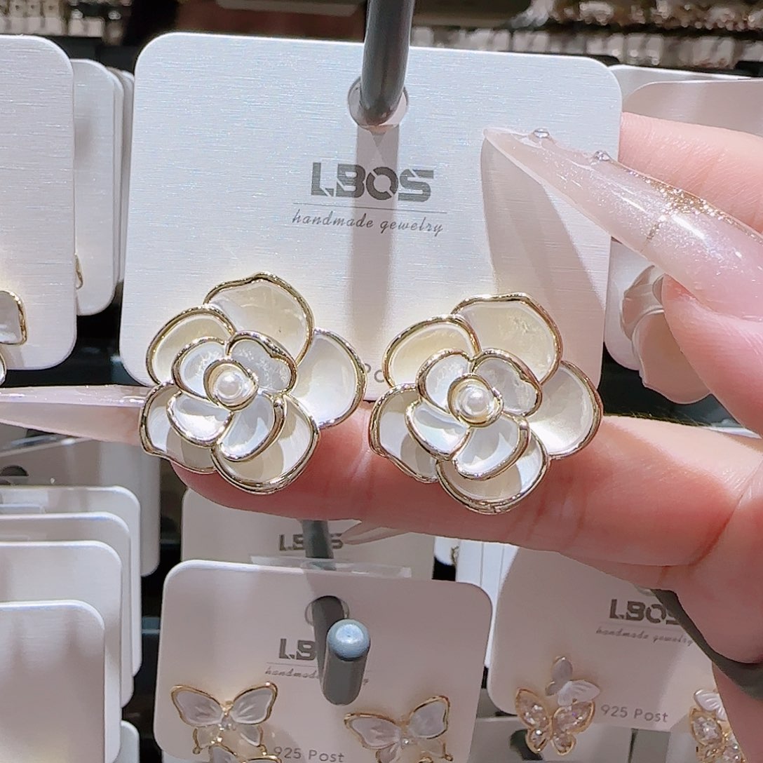 锆石铜合金925银耳环