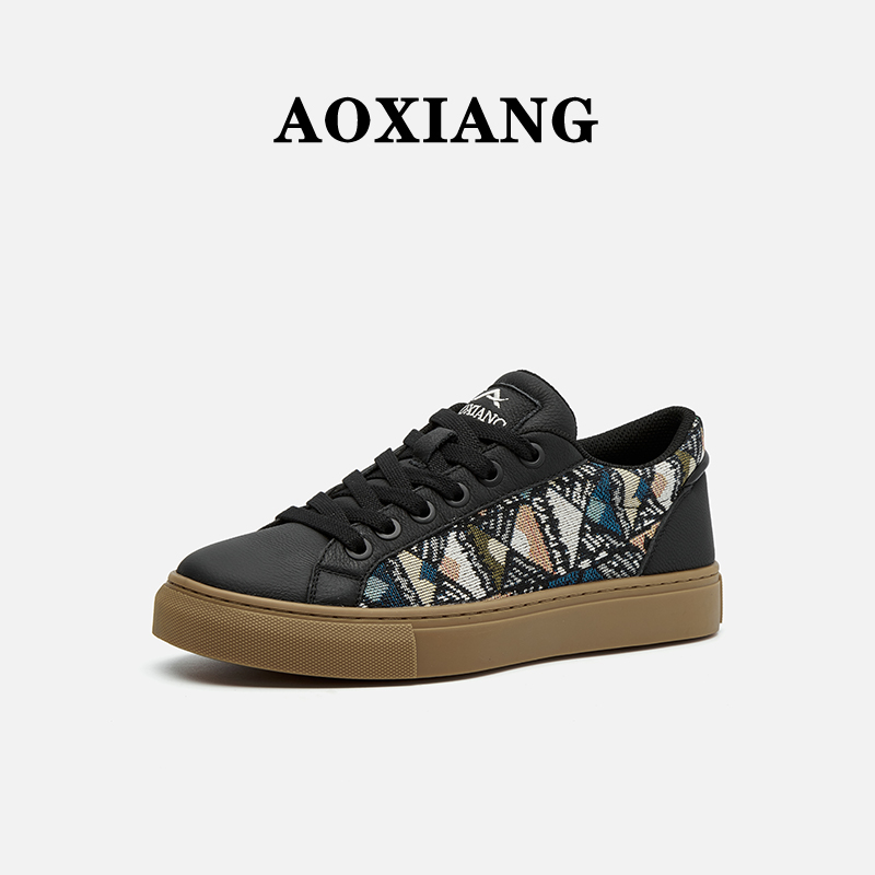 奥象男鞋鞋子百搭潮鞋秋季潮流板鞋男士休闲鞋潮鞋男鞋百搭小黑鞋