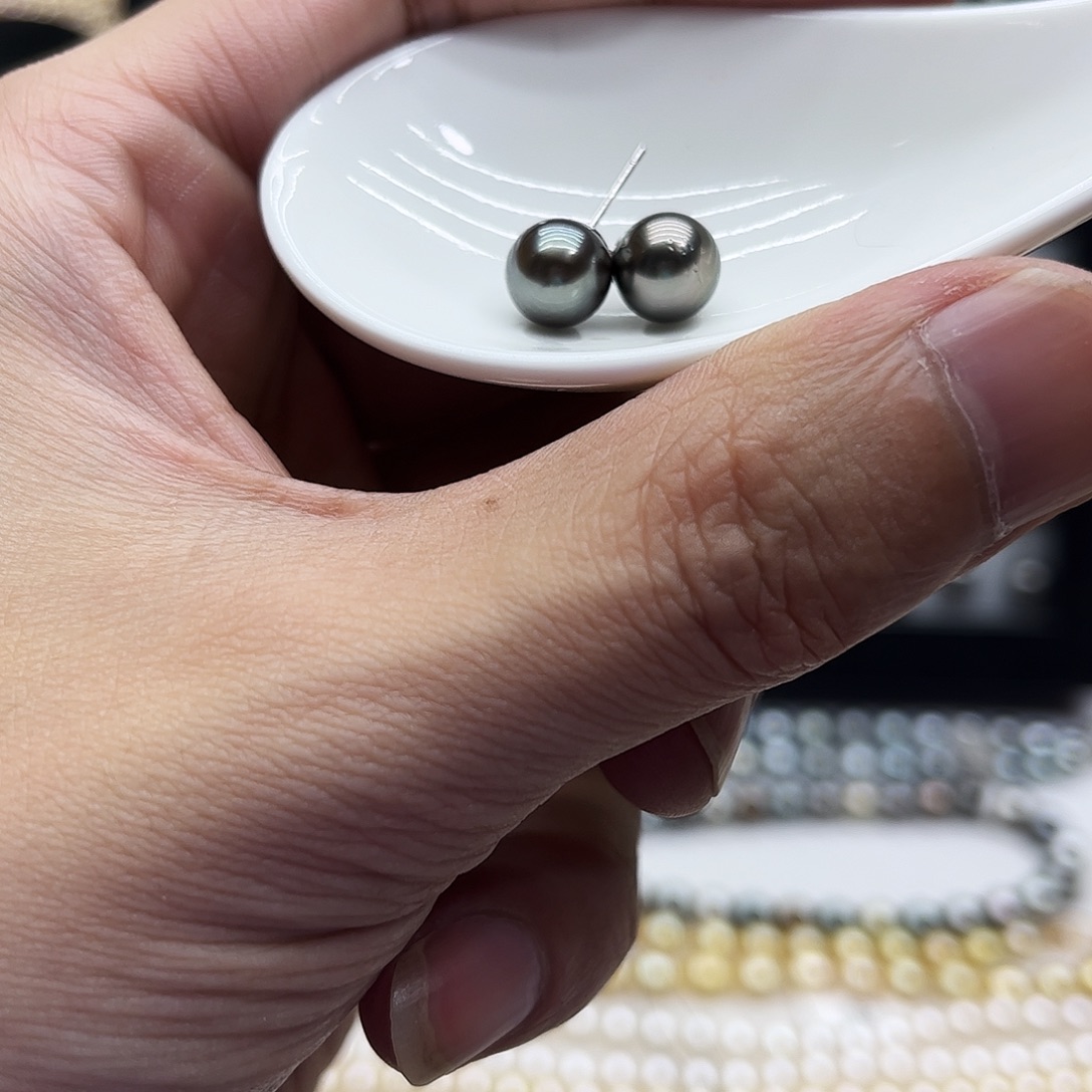 海水珍珠耳饰未镶嵌