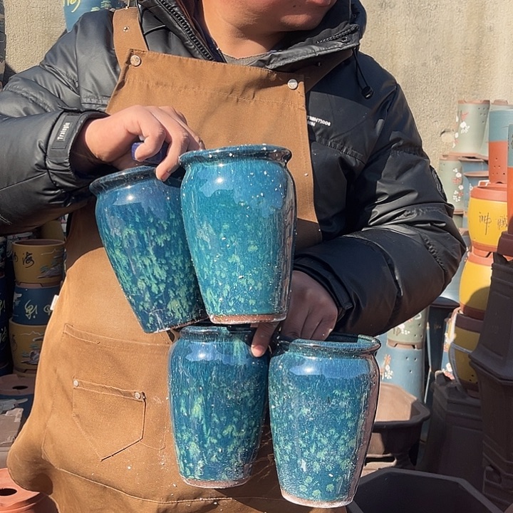 紫砂紫砂花盆盆栽
