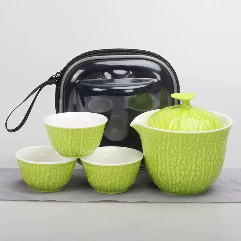 便携旅行茶具套装户外功夫茶杯创意快客杯泡茶壶F266