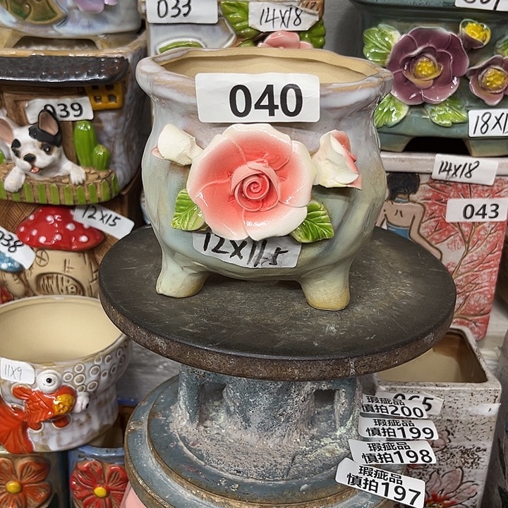 粗陶材质多肉花盆