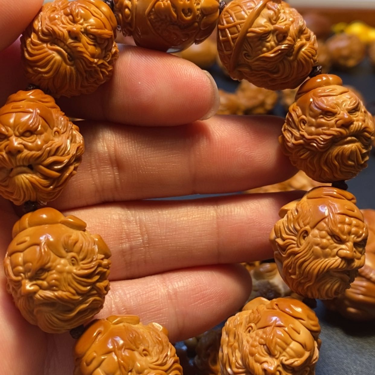 【闪购商品】橄榄核手串/手链苏工名家2.1精品水晶核满工钟馗法相