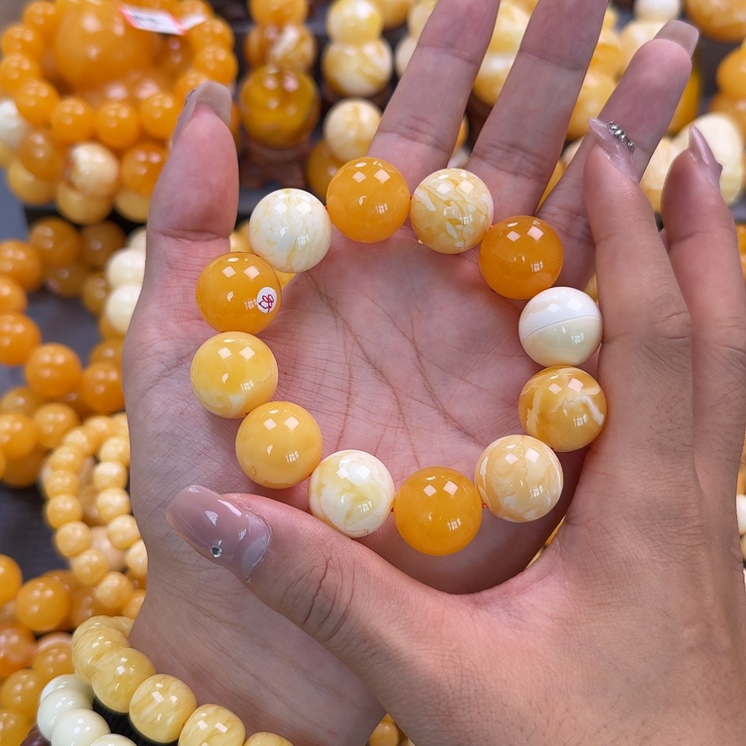 蜜蜡未镶嵌珠宝奇石19mm