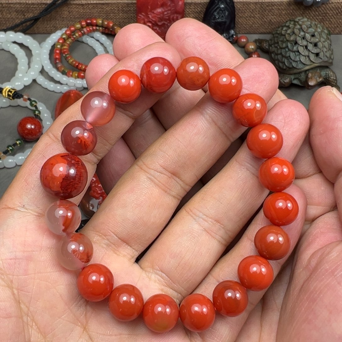 南红玛瑙未镶嵌手串