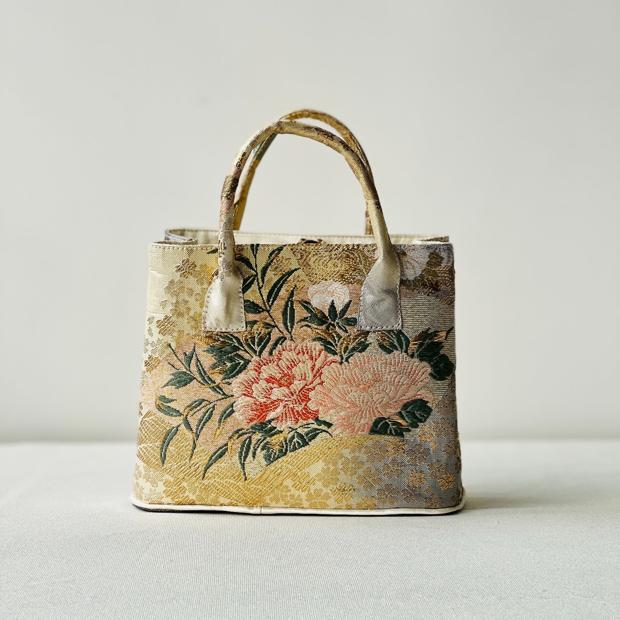 西阵织 包包花园包包  百搭包包 时尚包包 手提包 金绿