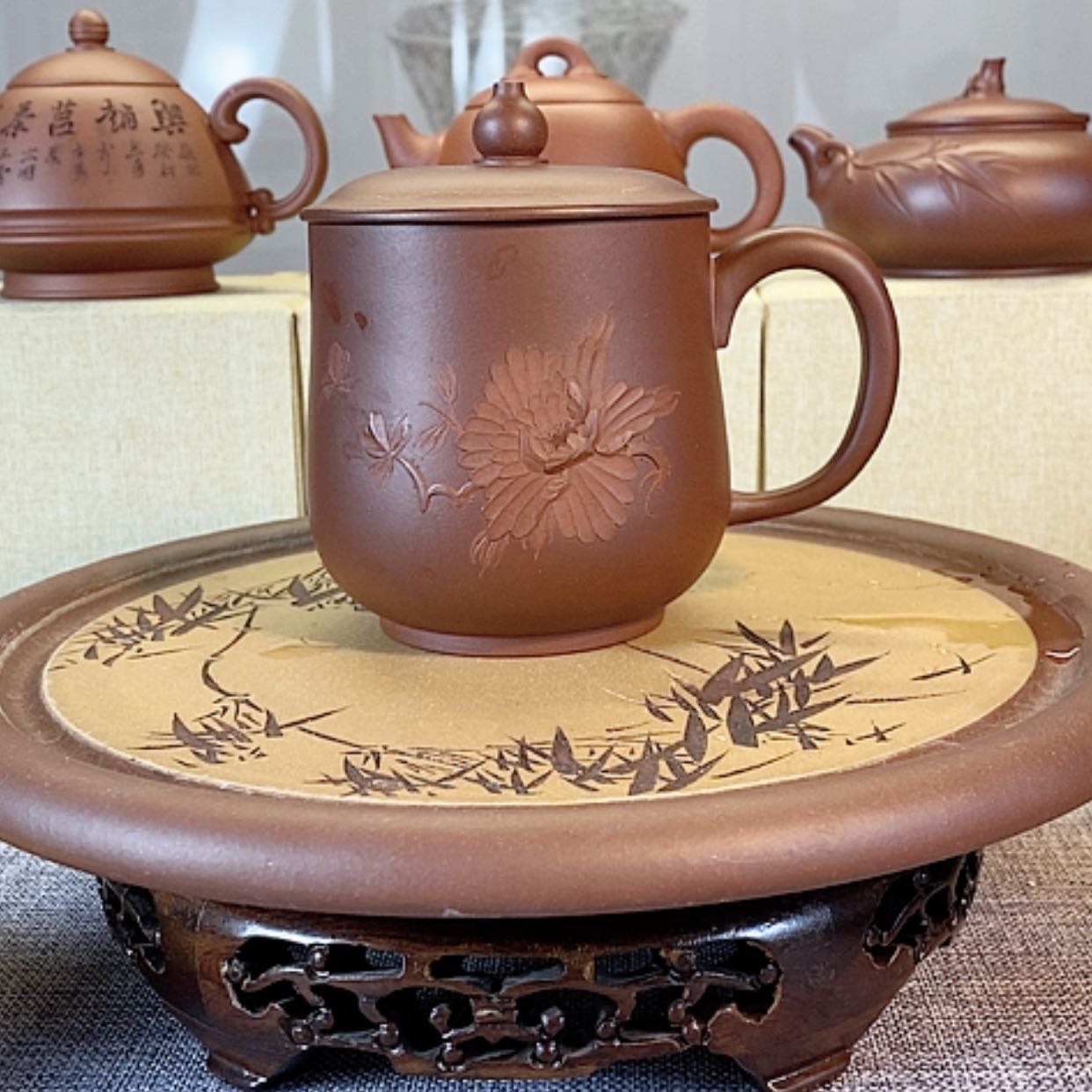 【闪购商品】紫砂茶壶然*宜兴紫砂壶收藏
