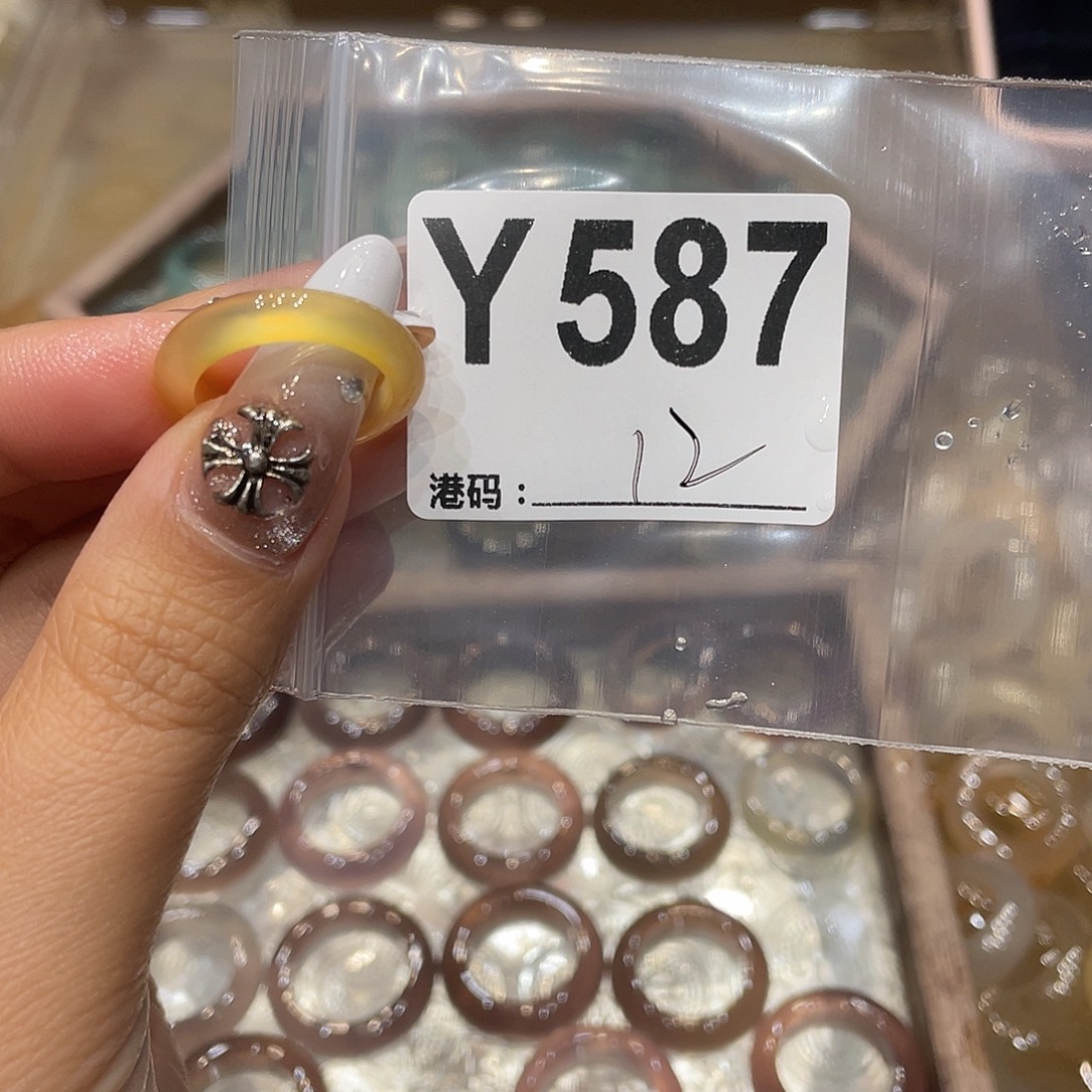 玛瑙/玉髓未镶嵌戒指587