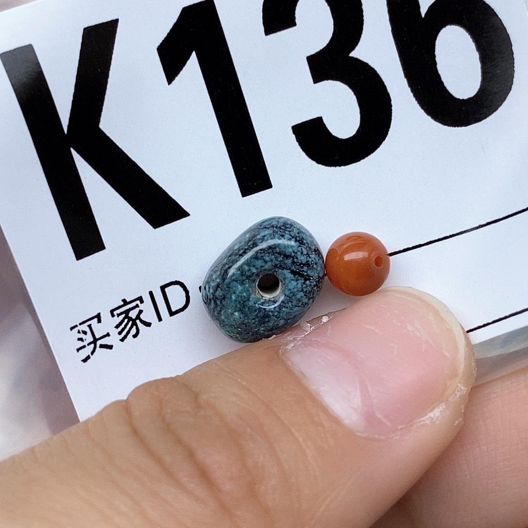 南红玛瑙配饰未镶嵌豆**咪