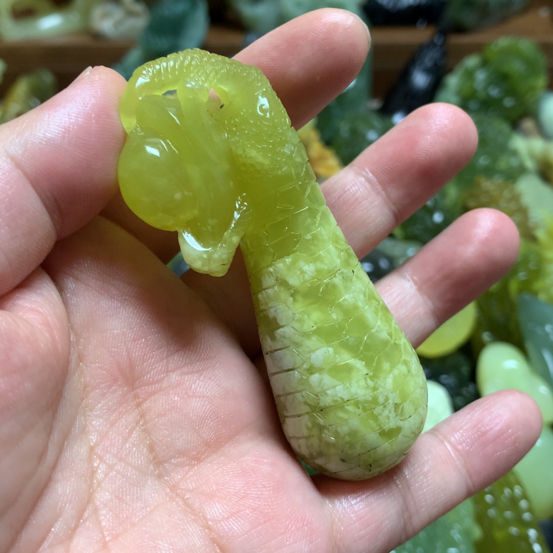 岫玉手把未镶嵌手把
