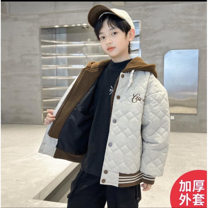 200982童装男童棉衣外套2025冬韩版洋气潮酷加棉加厚棉服上衣外套