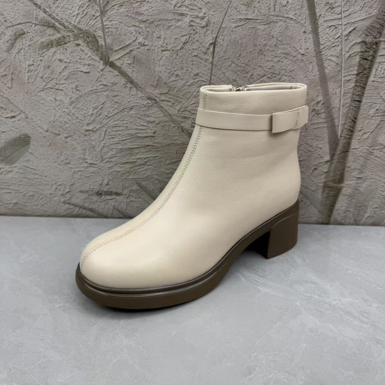 短靴女女靴子（羊皮）女101-78-1 绒