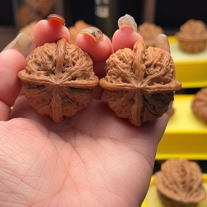 文玩核桃吊坠雨花石四棱 全品