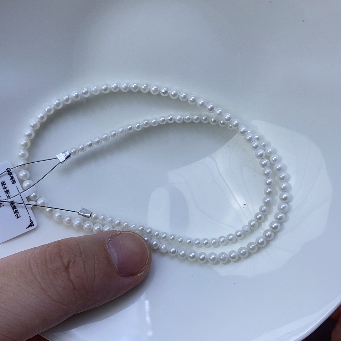 海水珍珠银S925镶嵌颈饰