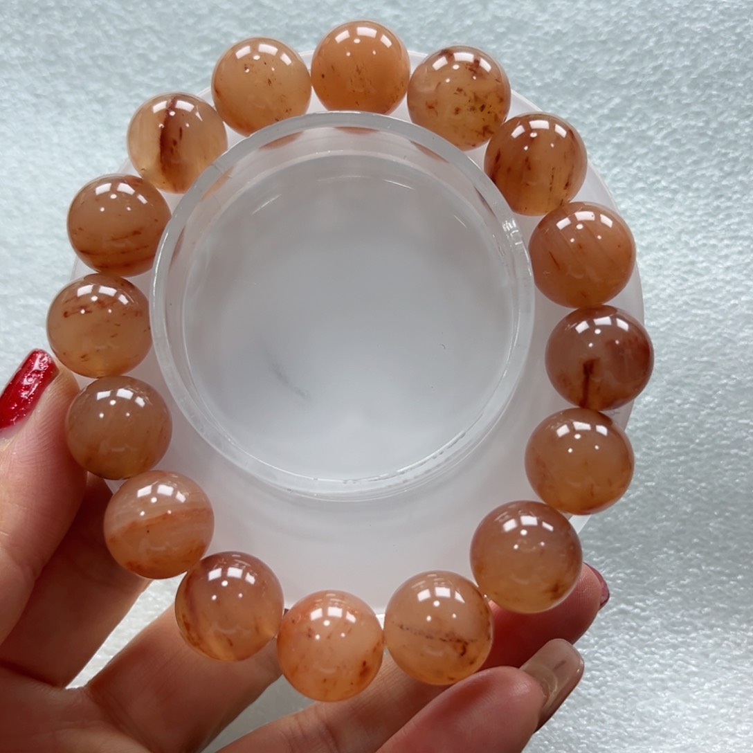 石英质玉手链未镶嵌+昕昕13.8